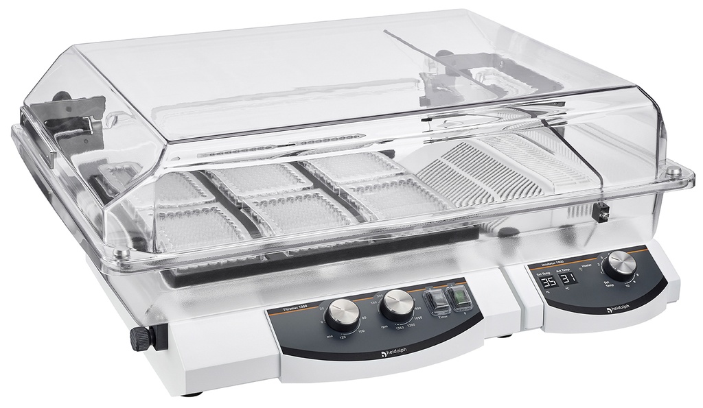 Titramax 1000 with heating module, incubator hoot