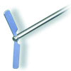 Empeller 10 x Ø90 mm, aksel 400 x Ø8 mm