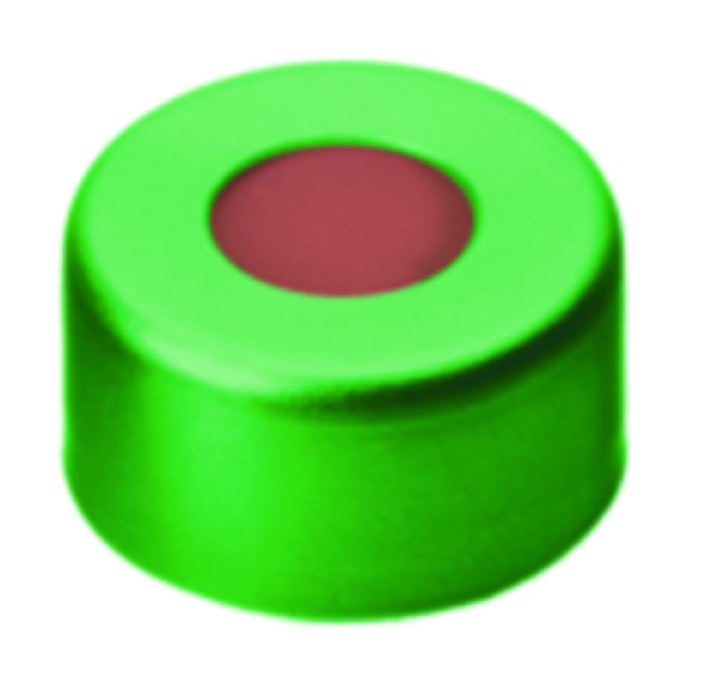 [4001522] Crimp seals, LLG, N 11, alu w. hole, green, rubber/butyl/PTFE 45 A