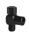 L-connector w. thread, SCAT, 90°, GL 14