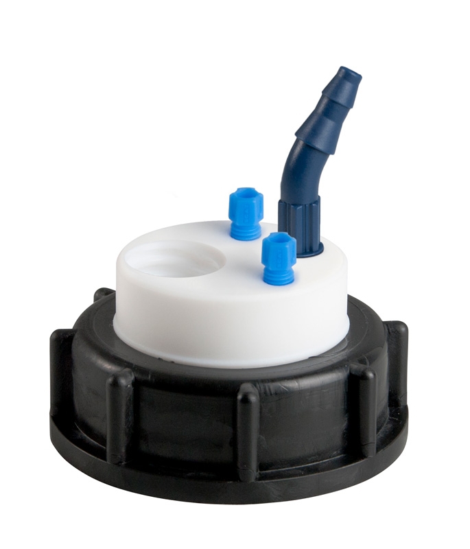 [4005584] Waste cap, SCAT Safety Waste Cap, S 55, Type 3, 1 x GL 14 / 2 x capillary / 1 x fitting