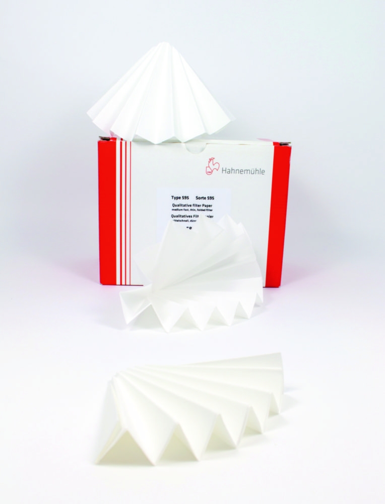 Folded filter, Hahnemühle 595, qualitative, Ø90 mm, 4-7 µm, 100 pcs