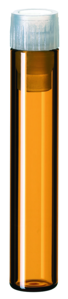 [4008205] Shell vials w. PE plug, LLG, N 8, amber, 1 mL