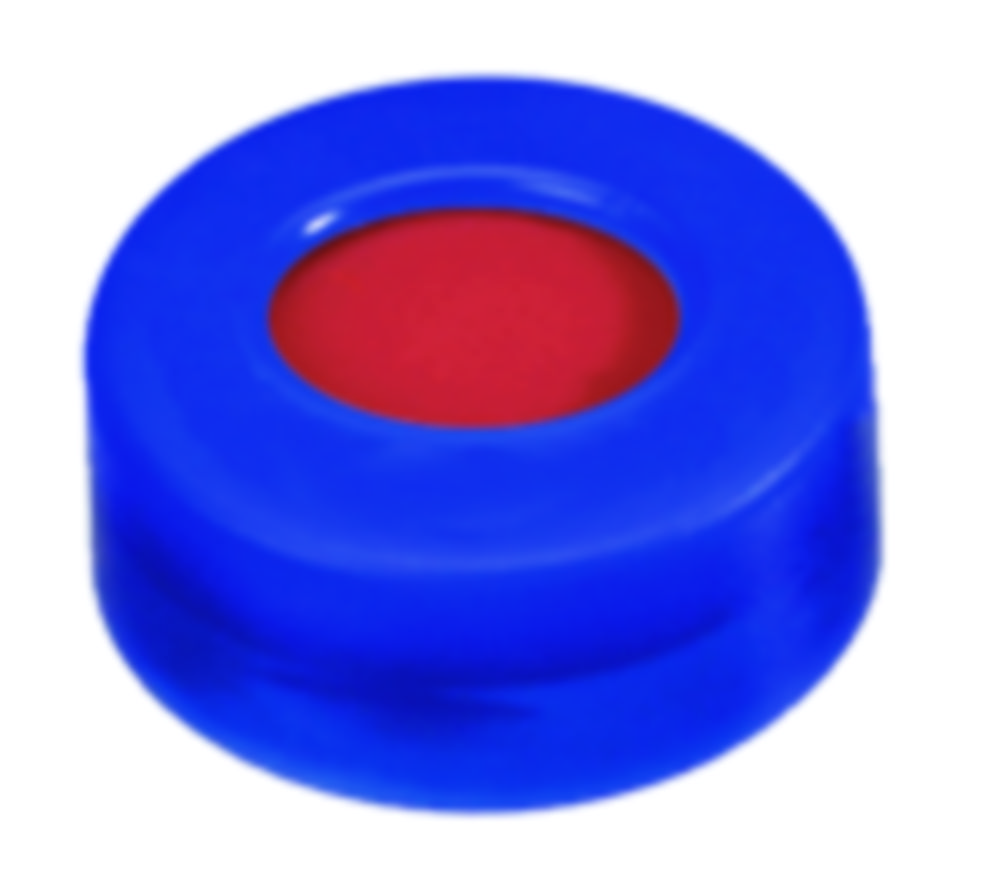 Snap caps, LLG, N 11, blue PE w. hole, PTFE/silicone/PTFE 45 A