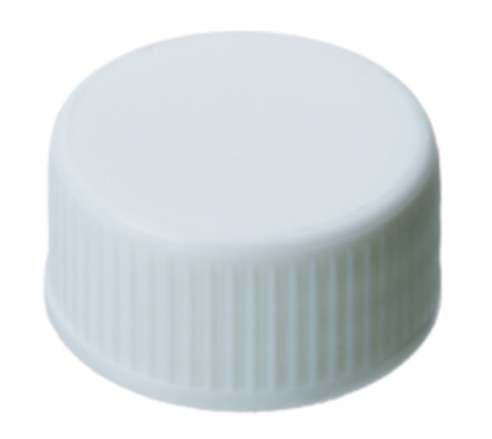 Screw cap, LLG, N 24, white PP, silicone/PTFE 45 A, UltraBond