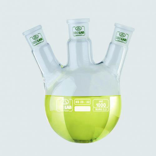 flask - round bottom - three neck - 500 ml