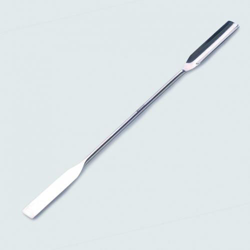 [4008449] Round grooved spatula 185 mm, 18/10 steel