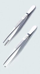 LLG forceps 105 mm, blunt/straight, SS