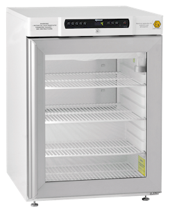 Refrigerator GRAM  BioCompact II RR210, +2/20°C,125L, glass door, 3 shelves, white