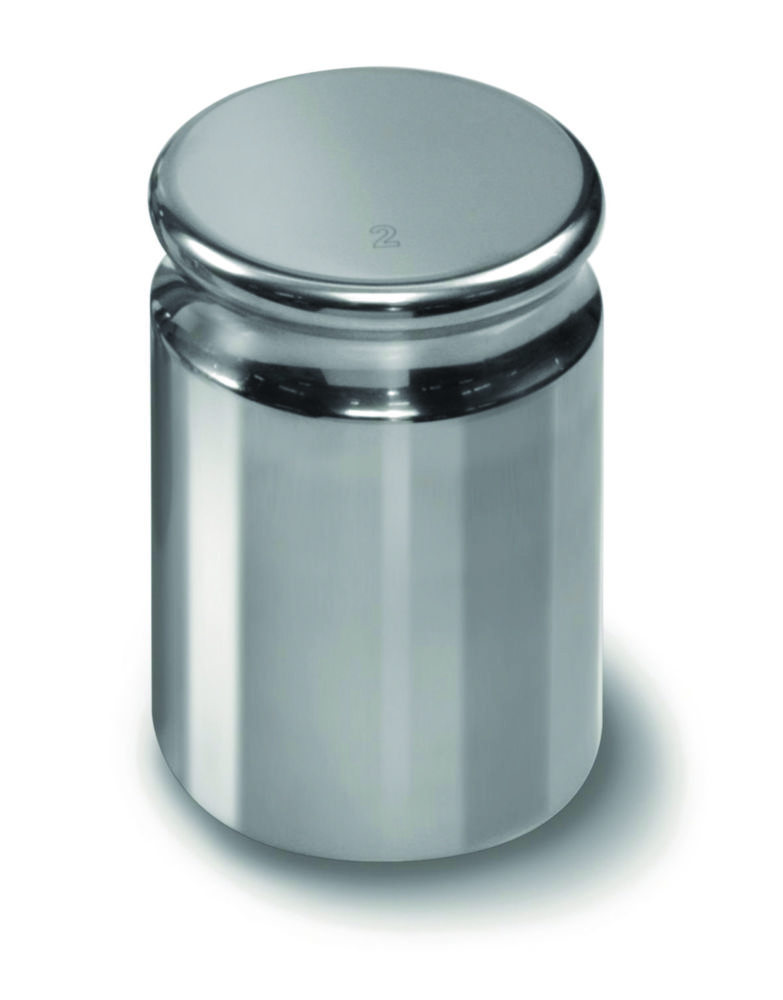 Weight E2, 1kg, stainless steel compact form