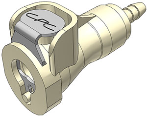 [4662907] 1/8" Hose Barb Valved In-Line coupling body