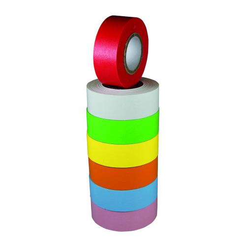 LLG label tape, 12,7 m x 25,4 mm, assorted
