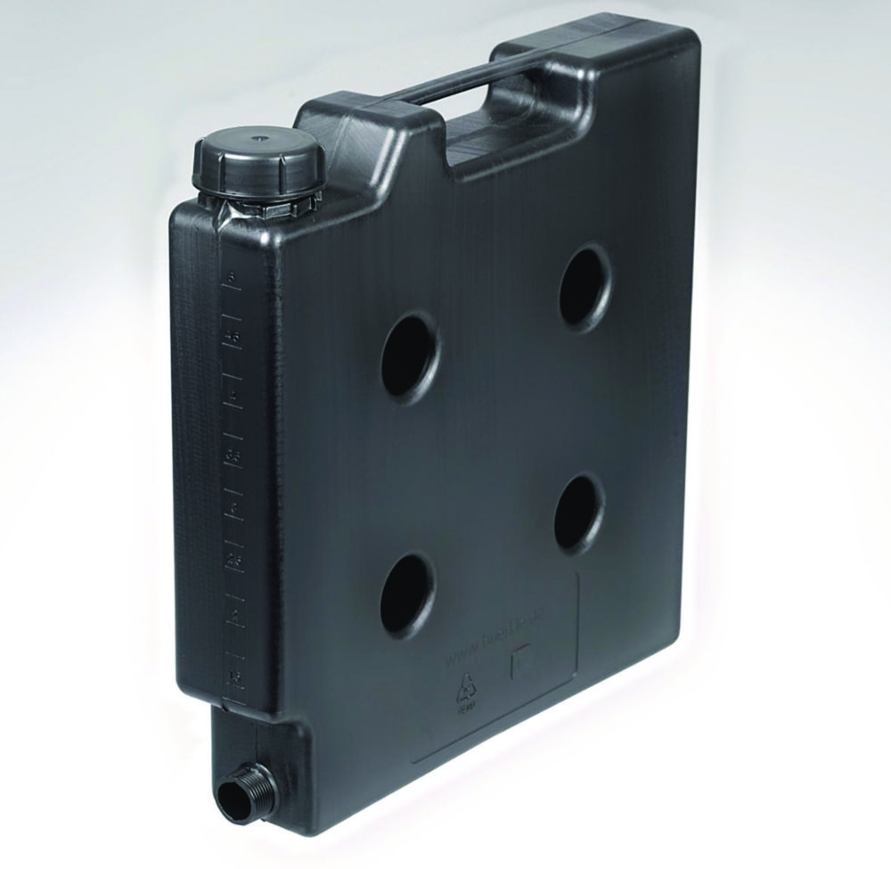 Space saving canister, stopcock, conductive, 10 L
