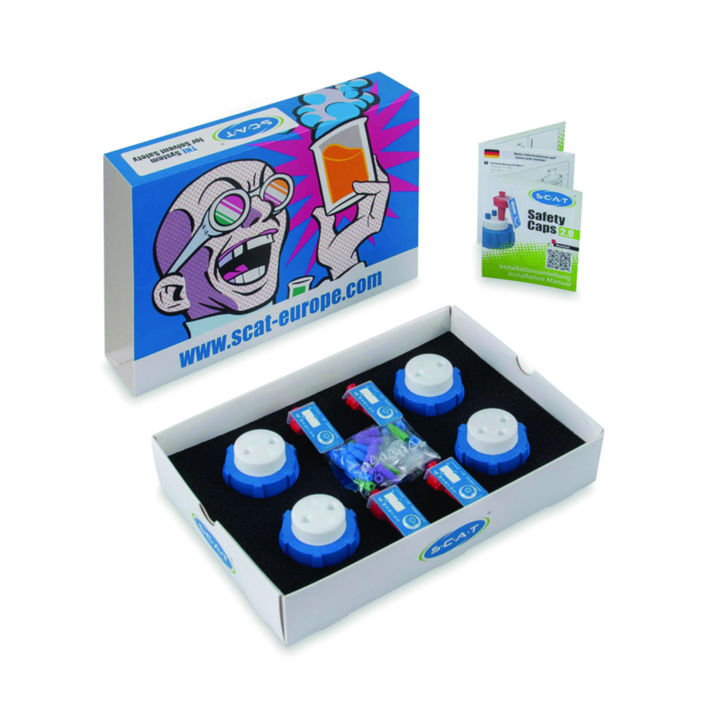 [4669379] Safety kit w. 4 reservoir caps and air valves, SCAT HPLC Starter Kit II V2.0, GL 45