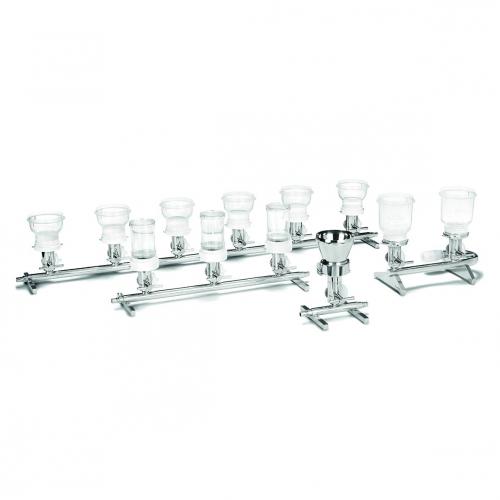 Manifold, Sartorius Microsart, w. 500 mL SS funnel, 3 branches