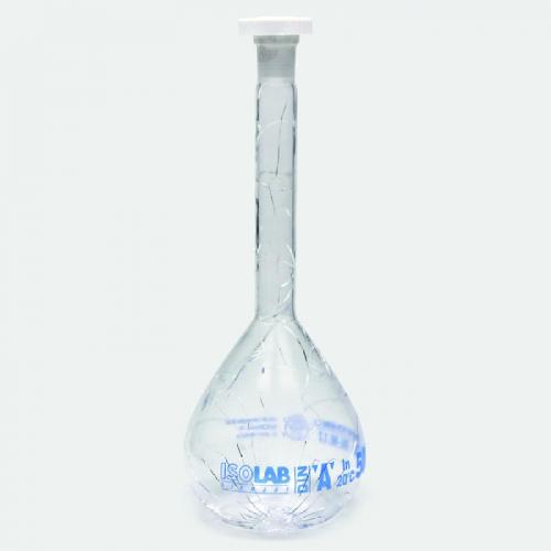 Volumetric flask, cl. A, coated, PP stopper, 25 ml