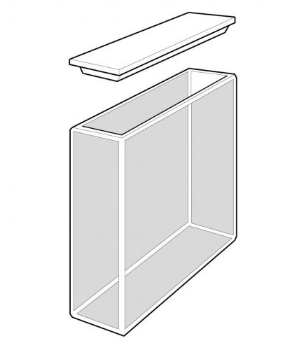 Quarts cuvette w/PTFE lid, 50 mm path, 17,5 ml