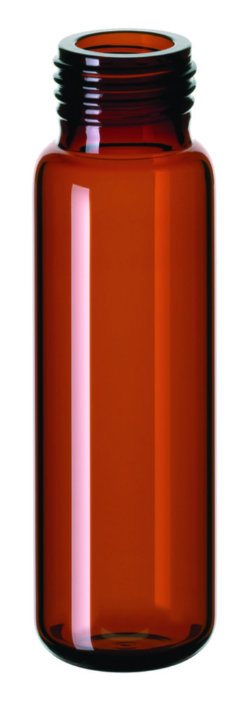 [4678396] Headspace vials w. screw neck, LLG, N 18 precision, rounded bottom, 20 mL, amber