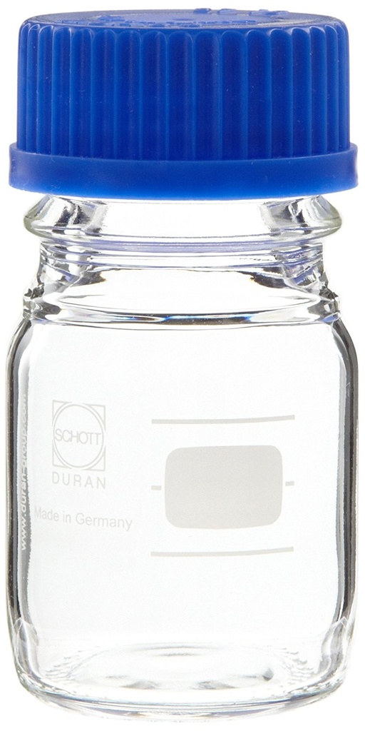 Lab bottles w screw-cap 50 ml. 10/pk