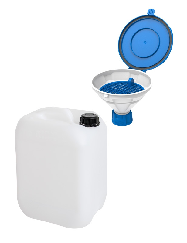 [4679472] Waste kit, SCAT Funnel Disposal Set 2, 10 L canister and safety funnel, HDPE, GL 45