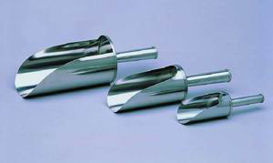 Scoops w/handle 25 cm, SS