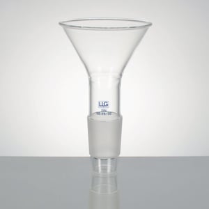 Powder funnel, LLG, NS 19/26, boro 3.3, D 80 mm, 2 pcs