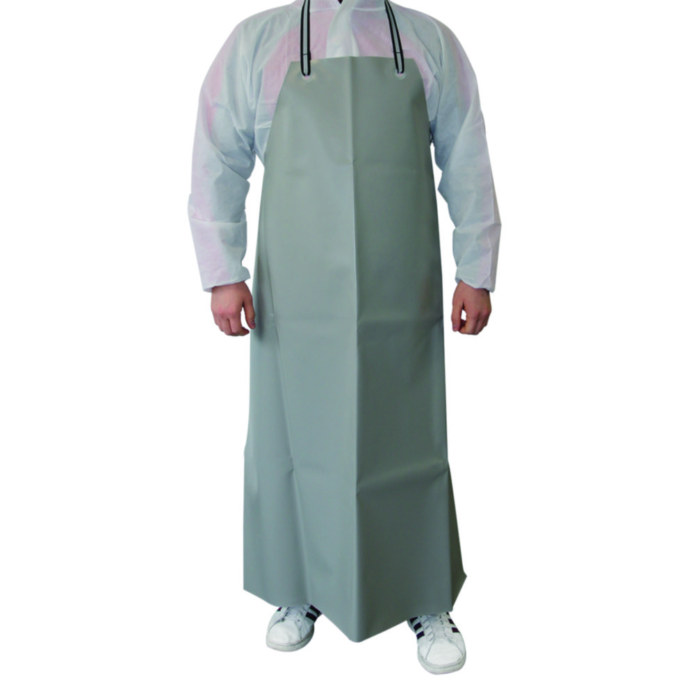 Protective apron, LLG Guttasyn, grey PVC/PE, 800x1200 mm
