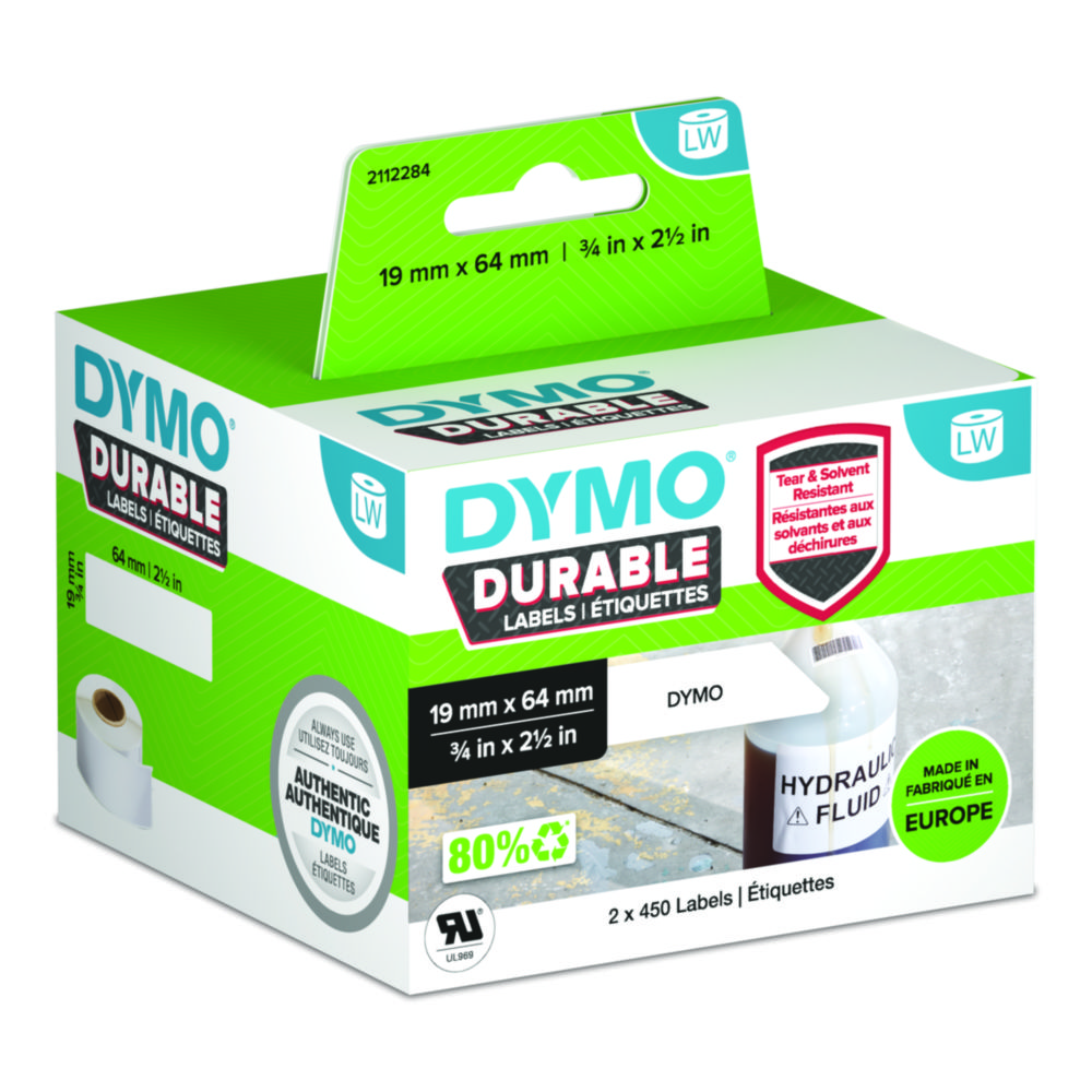 [4687578] DYMO® LabelWriter Etiket, 19 x 64 mm, black on white, 2 x 450 labels