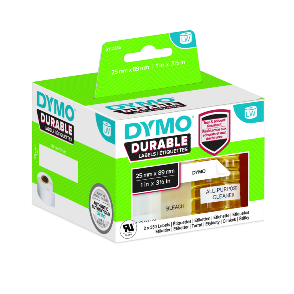 [4687579] DYMO® LabelWriter Etiket, 25 x 89 mm, black on white, 2 x 350 labels