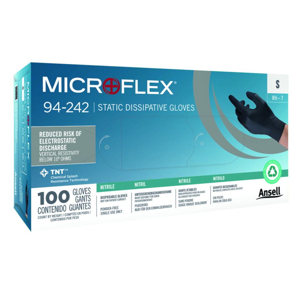 Nitrile gloves, Ansell Healthcare MICROFLEX 94-242, size XL (9,5-10)
