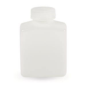 LLG-Wide-Mouth Bottle, 125 ml, Rectangular, HDPE, with Screw Cap, pack of 12