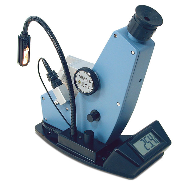 Optical refractometer, Bellingham + Stanley Abbe 5, 0 - 95 % Brix, 1,30 - 1,70 RI