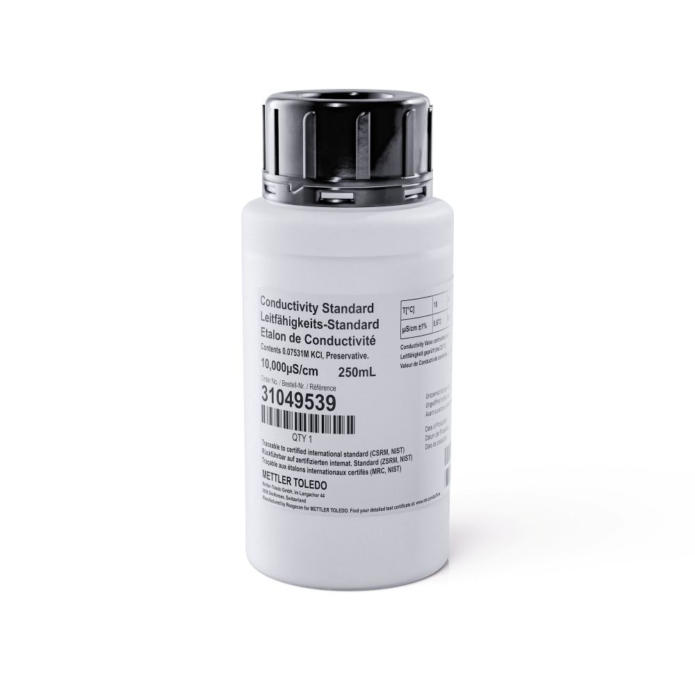[4714555] Conductivity standard, Mettler-Toledo, 10.000 µS/cm, 250 mL