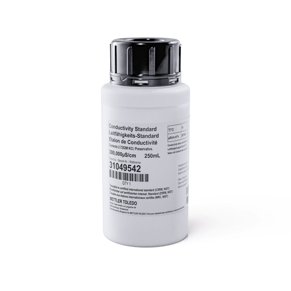 [4714558] Conductivity standard, Mettler-Toledo, 300.000 µS/cm, 250 mL