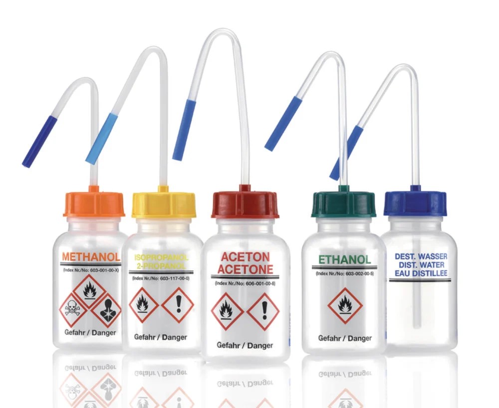 wide neck wash bottle acetone 500 ml rde cap