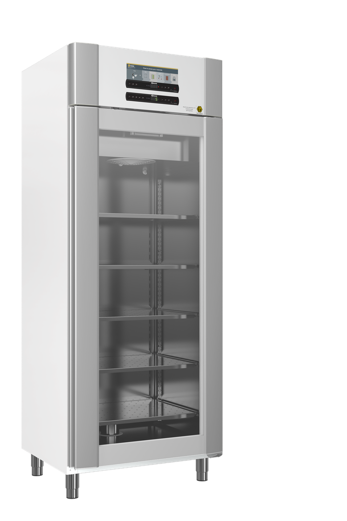 Refrigerator, GRAM ExGuard ER600W, -2/20°C, 614L, 5 shelves, glass door, white