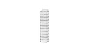 [4924506] Comfort rack chest freezer, TENAK, 50 mm box, h:389 x w:140 x d:140 mm, 7 boxes