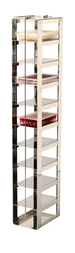 Standard rack chest freezer, TENAK, 85 mm MTP, h:610 x w:92 x d:135 mm, 7 shelves