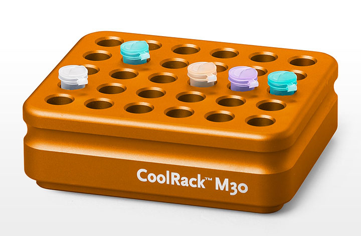 BioCision CoolRack M30, 30 x 1.5/2 ml, Orange