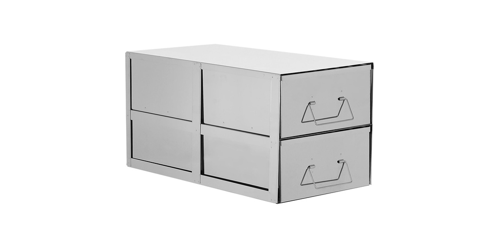 Double tray rack upright freezer, TENAK, h:325 x w:278 x d:560 mm