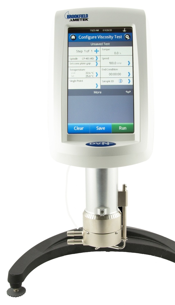 Brookfield rheometer DVNext LV, C/P