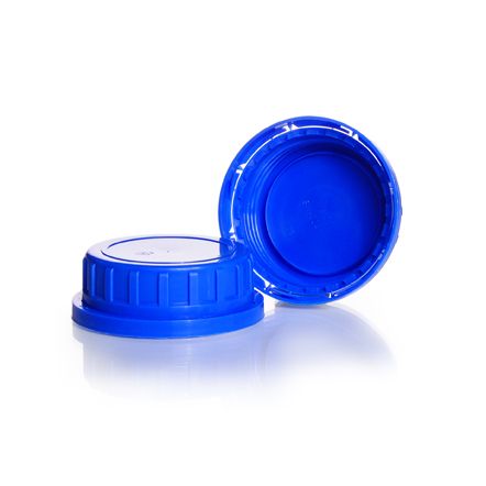 Screw cap, PP, blue,