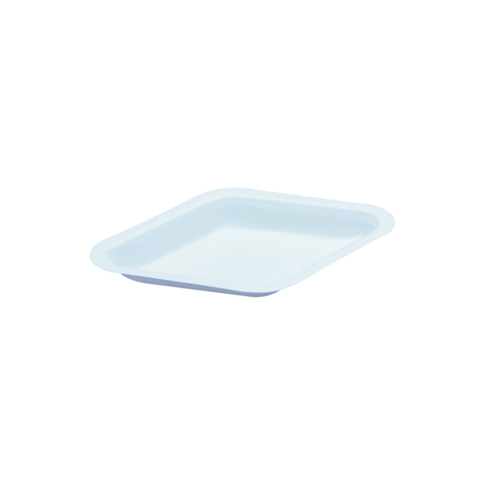 Weighing dish, LLG, diamond, 86x65x14 mm, white, antistatic, 30 ml