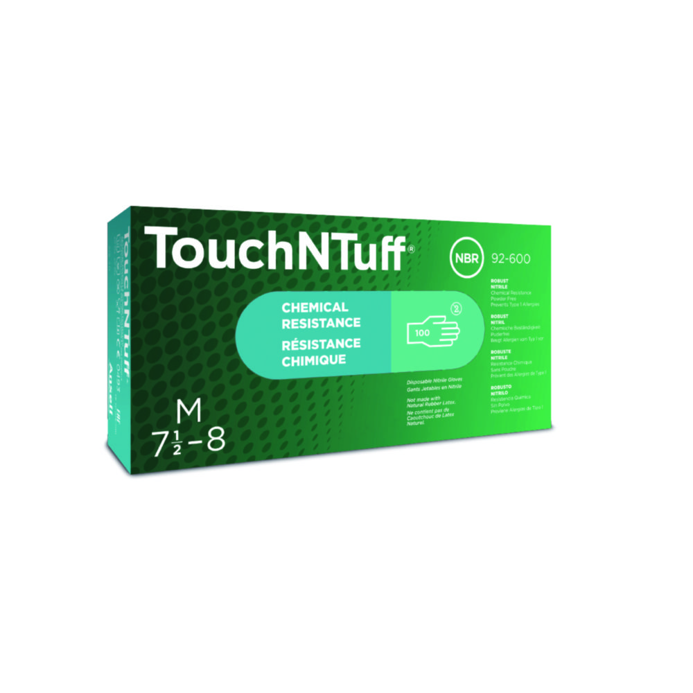 [1470612AL] Nitrile gloves, Ansell Healthcare TouchNTuff 92-600, size M (7,5-8)
