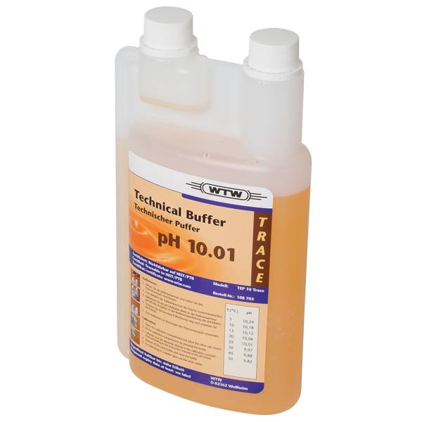 Buffer, technical, WTW, orange, pH 10,01 ±0,03, 1000 mL
