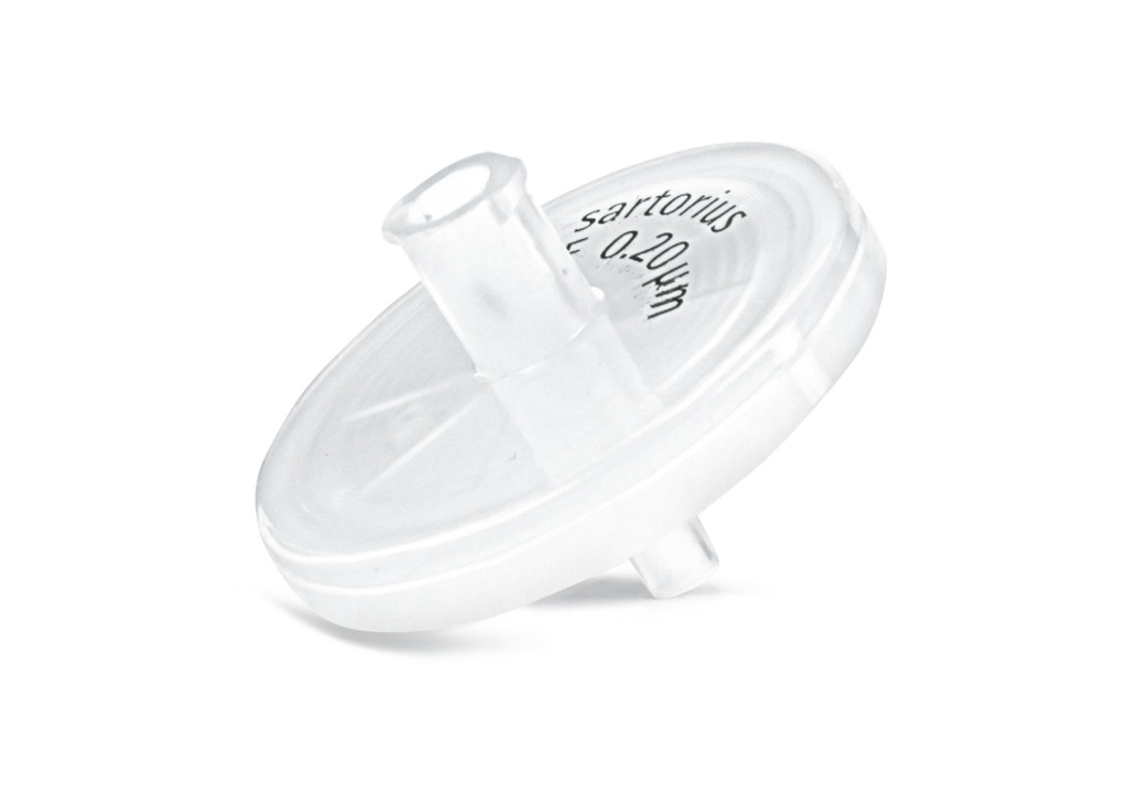 Syringe filter, Sartorius CE-Minisart SRP, PTFE, Ø25 mm, 0,20 µm, LSO, sterile, 50 pcs