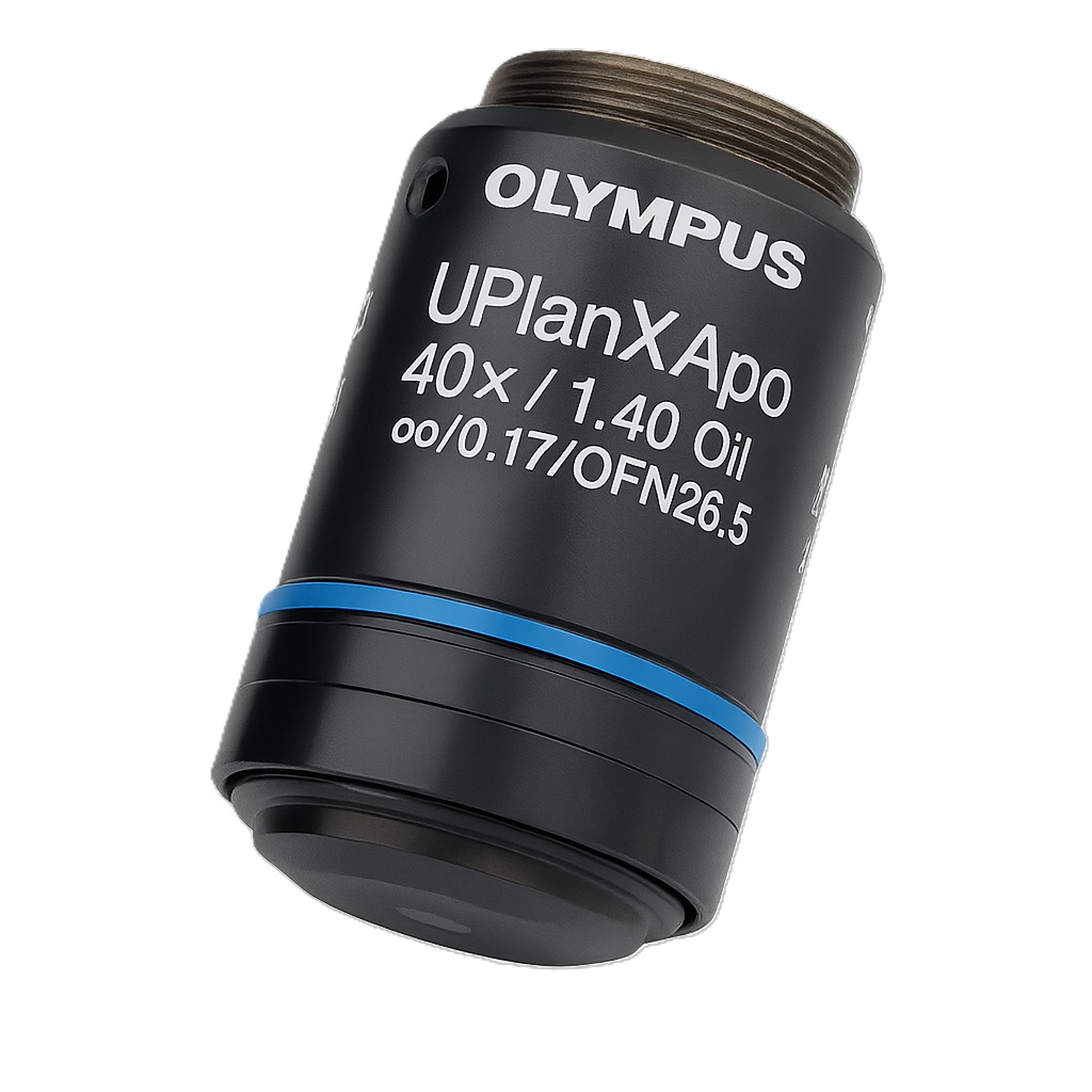[5624224] Objective, Olympus UPLXAPO40XO/1.4 Universal Plan Extended Apochromat, Oil, 40x, FN26.5
