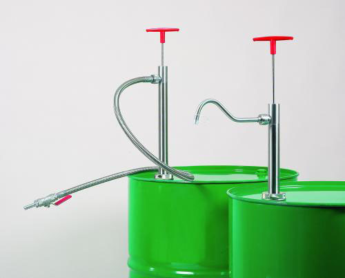 Drum hand pump, SS/PTFE, immersion depth 360 mm