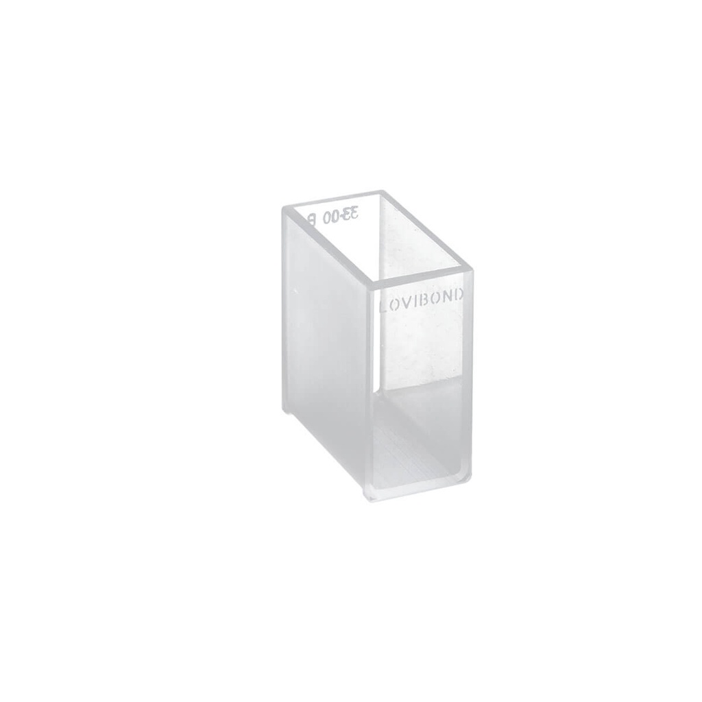 Cuvette, borosilicate glass cell, Lovibond W600/B/33, 33 mm