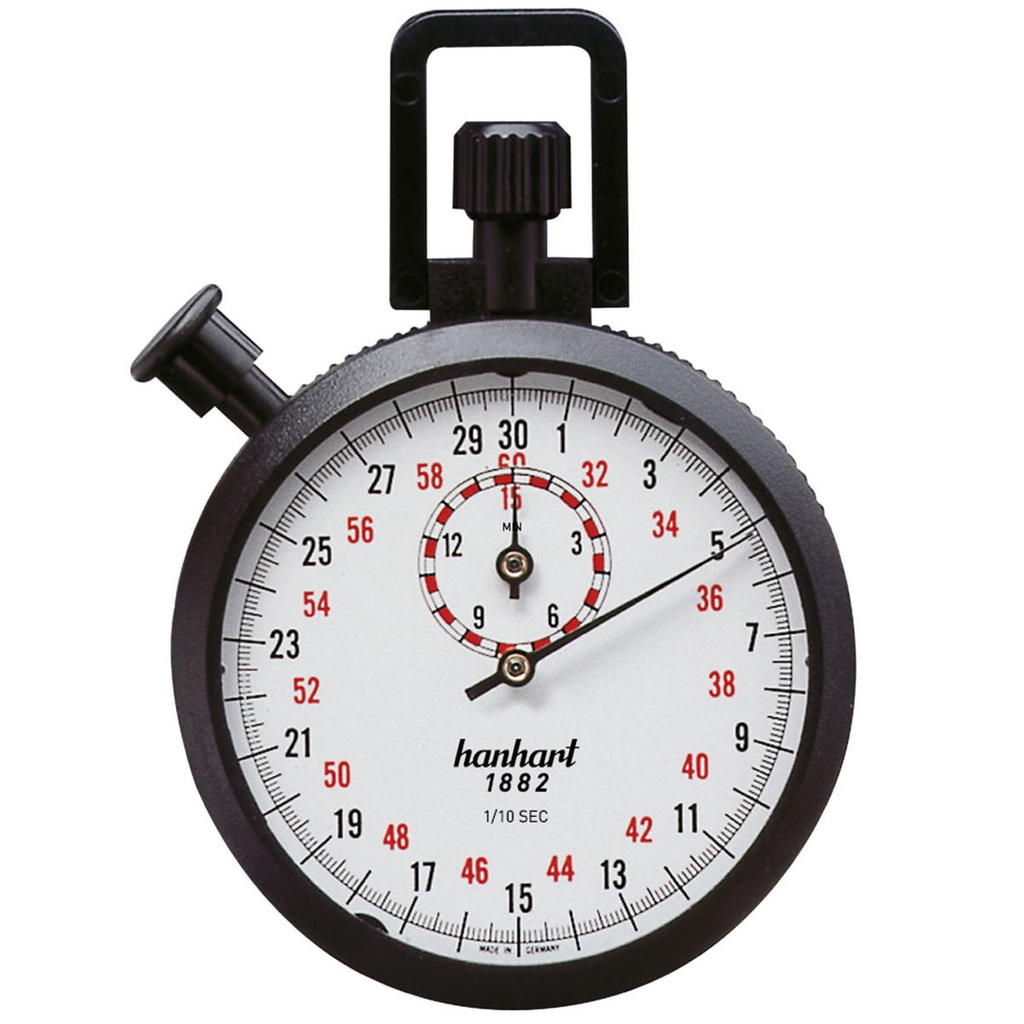 Addition stopwatches, 1/10 sec. 15 min, black ABS
